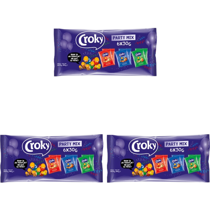 Een afbeelding van Croky PartyMix 3-pack