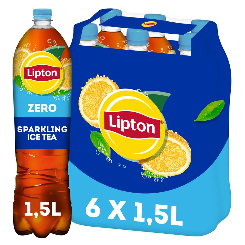 Lipton Ice tea sparkling zero 6petfl BEL