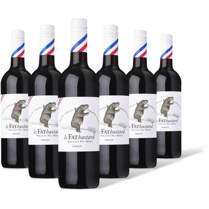 Fat bastard Merlot 6 flessen