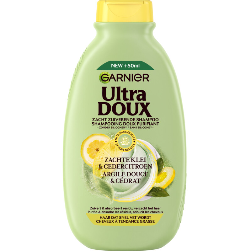 Ultra Doux Shampoo zachte klei & cedercitroen bel