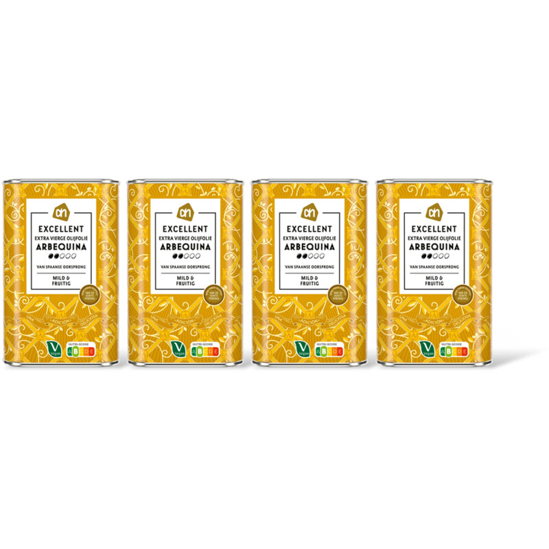 AH Excellent Extra vierge olijfolie arbequina 4-pack