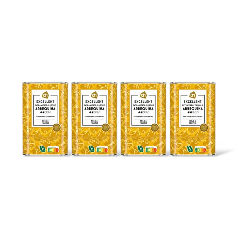 AH Excellent Extra vierge olijfolie arbequina 4-pack