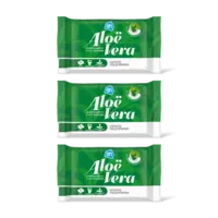 AH Vochtig toiletpapier alo vera 3-pack