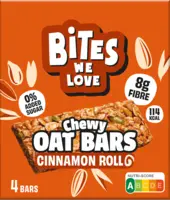 BitesWeLove Chewy oat bars cinnamon roll