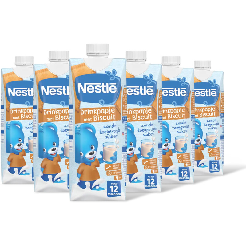 Nestlé Drinkpapje met biscuit vanaf 12 mnd 6pck