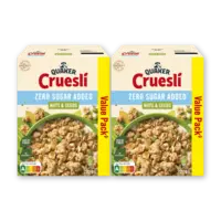 Quaker Cruesli nuts & seeds zsa 2-pack