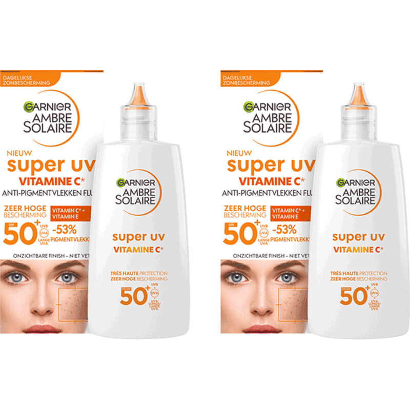 Een afbeelding van Ambre Solaire Super uv creme spf50+ 2-pack