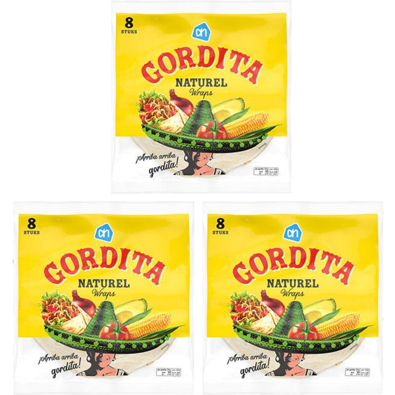 Een afbeelding van AH Gordita wrap 3-pack
