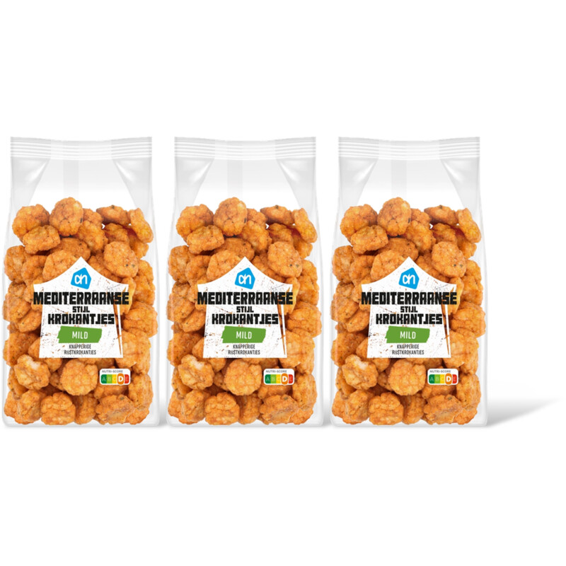 AH Mediteraanse stijl krokantjes mild 3-pck