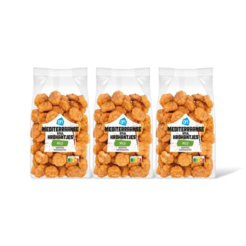 Mediteraanse stijl krokantjes mild 3-pck