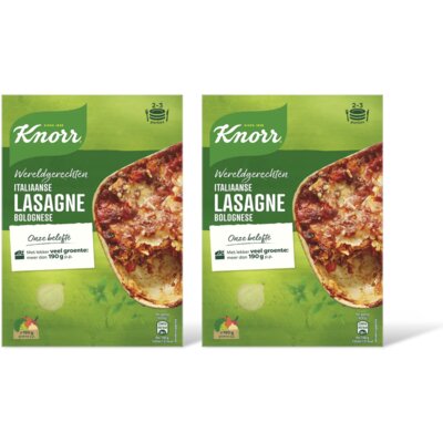 pdp-image-Knorr Wereldgerechten lasagne bolognese 2-pack