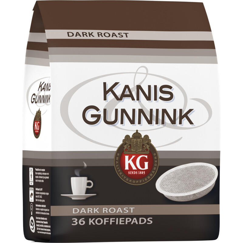 Een afbeelding van Kanis & Gunnink Dark roast koffiepads