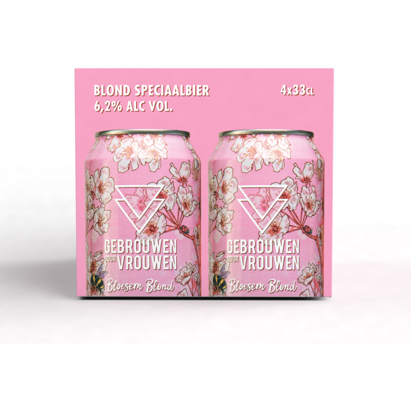 Gebrouwen door vrouw Bloesem blond 4-pack