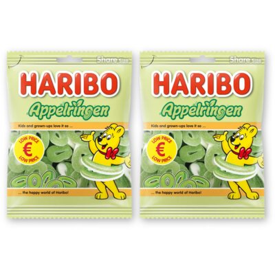 pdp-image-Haribo Appelringen zuur 2-pack