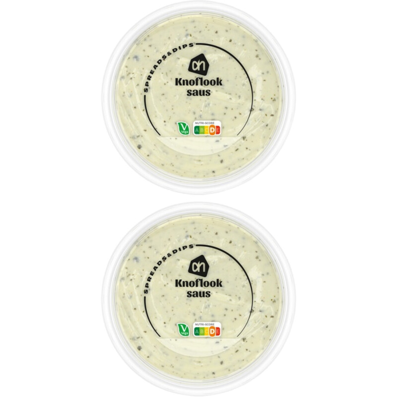 Een afbeelding van AH Romige knoflooksaus 2-pack