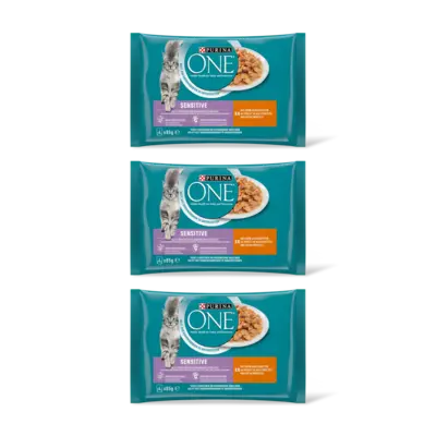 pdp-image-Purina ONE Sensitive met kip en wortels 3-pack