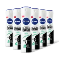 NIVEA Black & white fresh deodorant spray 6-pk