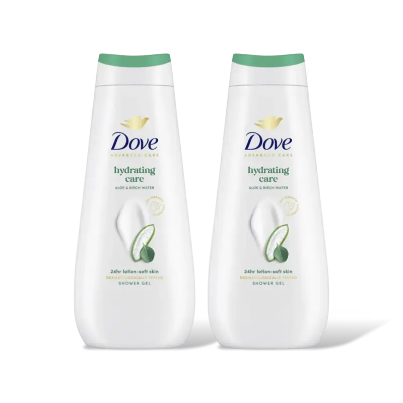 Dove Hydrating care douchegel 2-pack