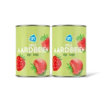 AH Aardbeien op sap 2-pack
