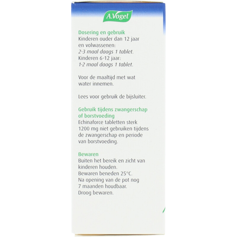 Een afbeelding van A.Vogel Echinaforce sterk 1200mg tabletten