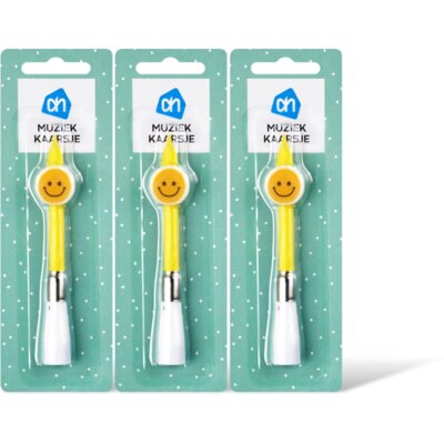 pdp-image-AH Muziekkaarsje smile 3-pack