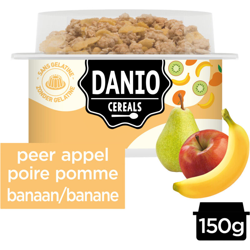 Een afbeelding van Danio Cereals appel peer banaan bel