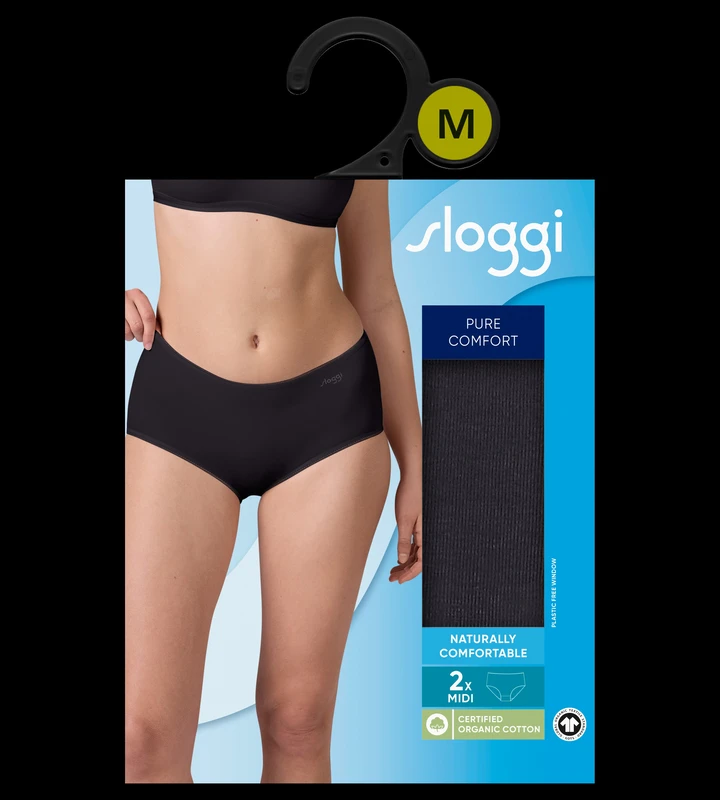 Comfort midi zwart maat S