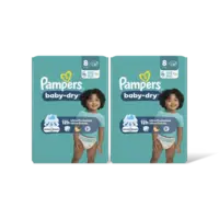 Pampers Baby-dry luiers maat 8 2-pack