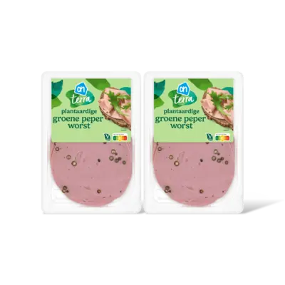 pdp-image-AH Terra Plantaardige groene peper worst 2-pack