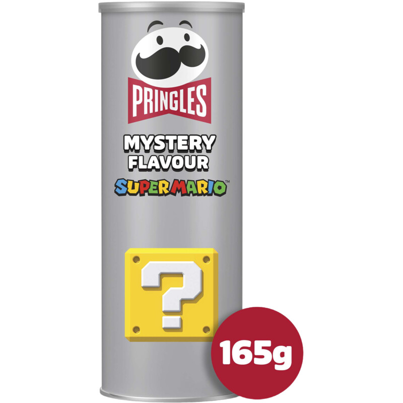 Een afbeelding van Pringles Mystery flavour super Mario