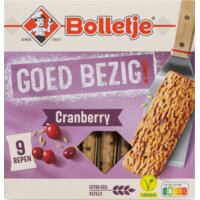 Een afbeelding van Bolletje Goed bezig graanrepen cranberry