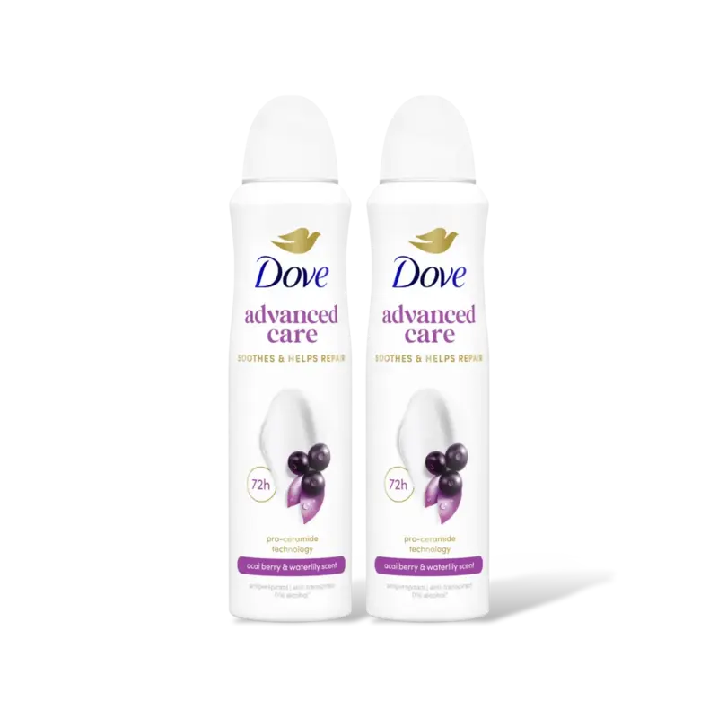 Dove Acai & waterlily anti-transpirant 2-pack