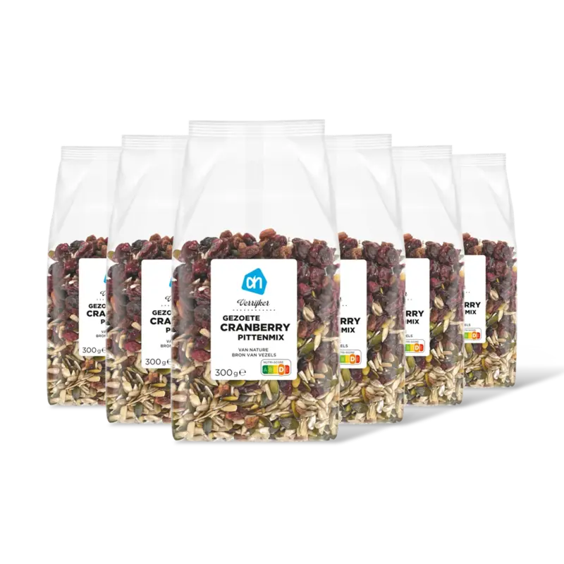 AH Verrijker gezoete cranberry pittenmx 6pk