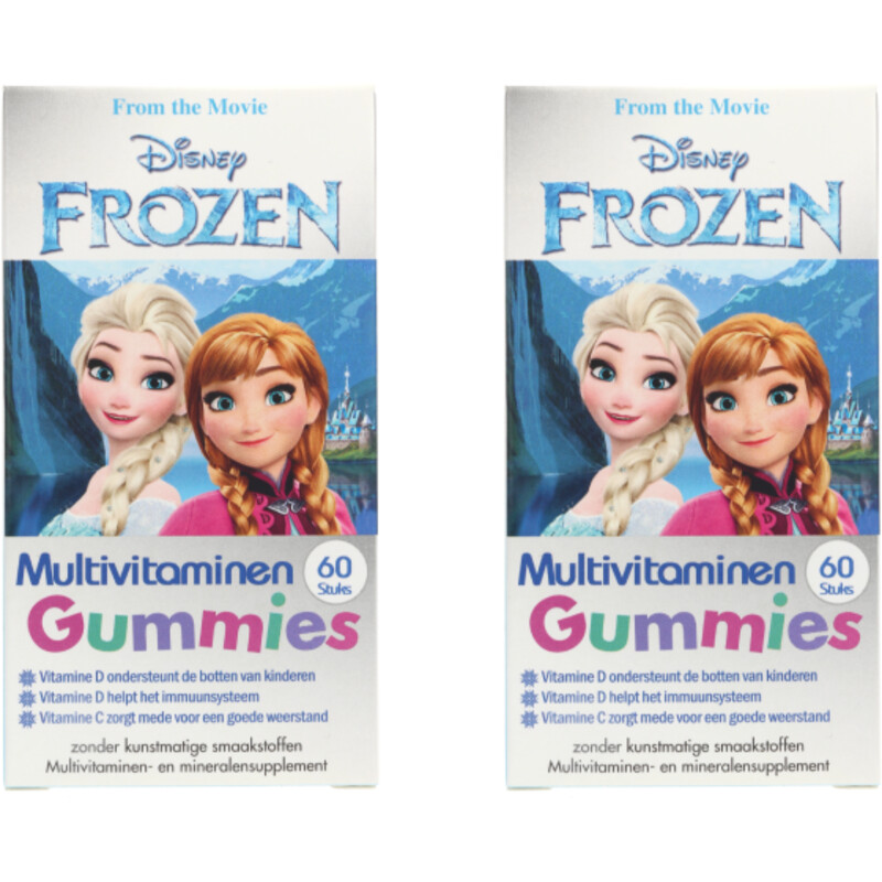 Een afbeelding van Disney Frozen multivitaminen gummies 2-pack