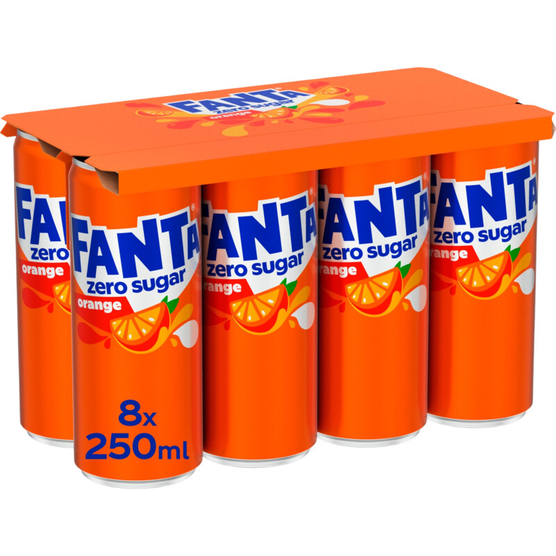 Een afbeelding van Fanta Orange zero sugar 8-pack