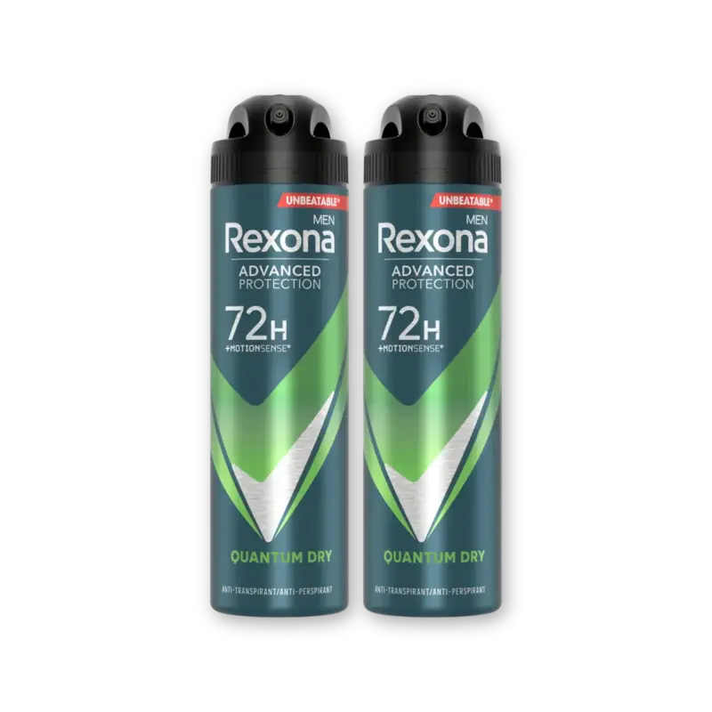 Rexona Men dry quantum anti-transp spray 2-pack