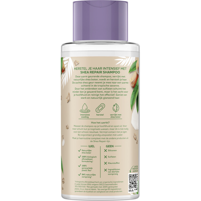 Een afbeelding van Andrélon Pro nature shea strong repair shampoo