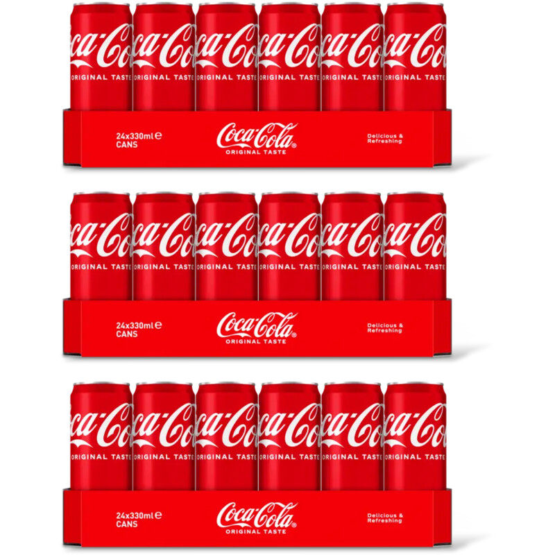 Coca-Cola Original taste tray 3-pack