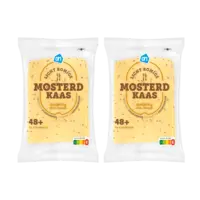 AH Licht romige mosterdkaas 45+ plak 2-pack