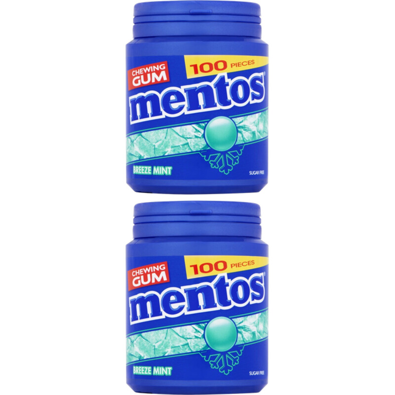 Een afbeelding van Mentos Gum Breeze Mint 2-pack