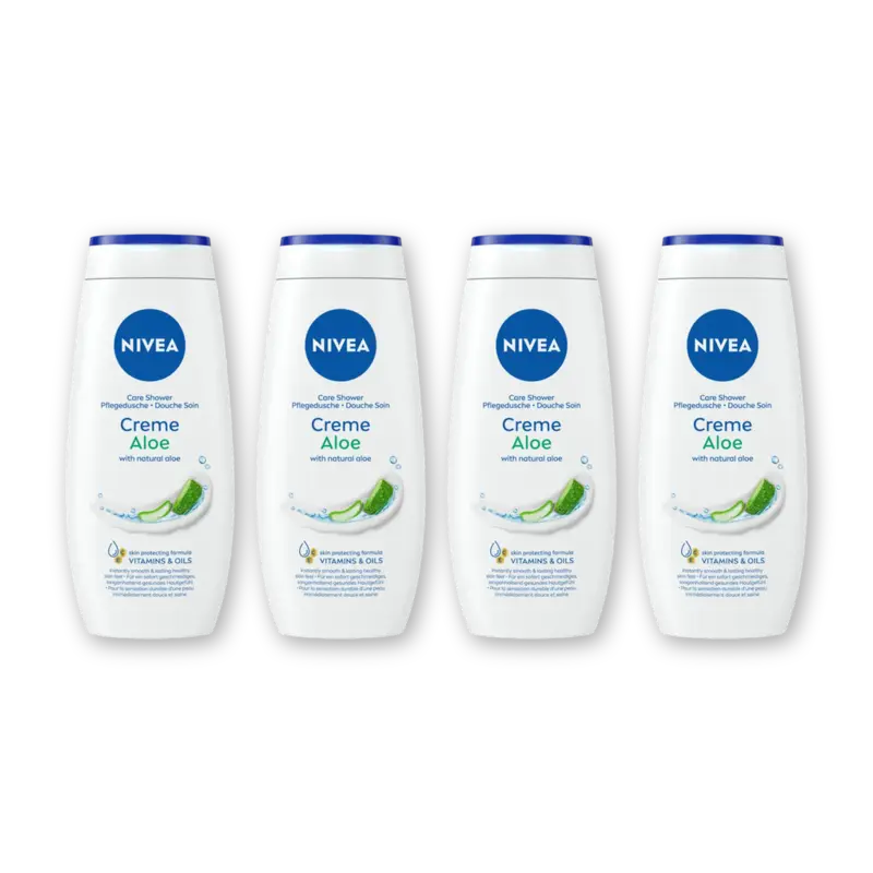 NIVEA Creme aloe douchecreme 4-pack