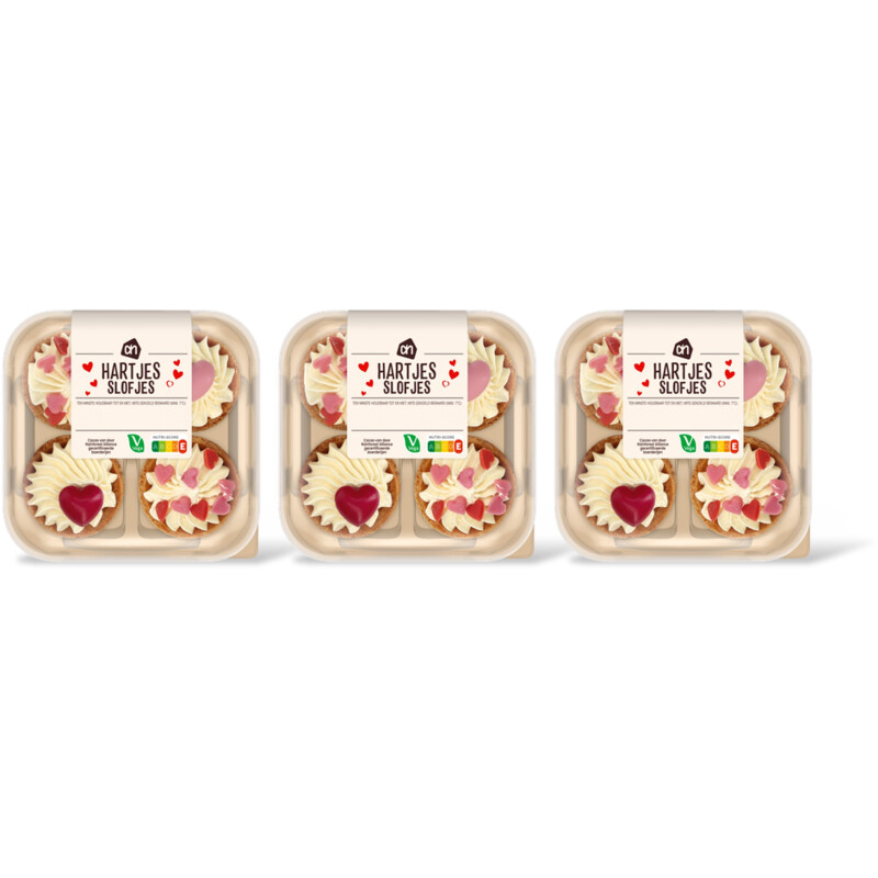 AH Hartjes slofjes 3-pack