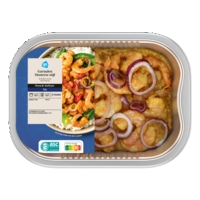 AH Ovenschotel garnalen in curry kokossaus