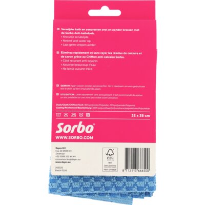 pdp-image-Sorbo Anti-kalkdoek 2-zijdige werking 32x38cm