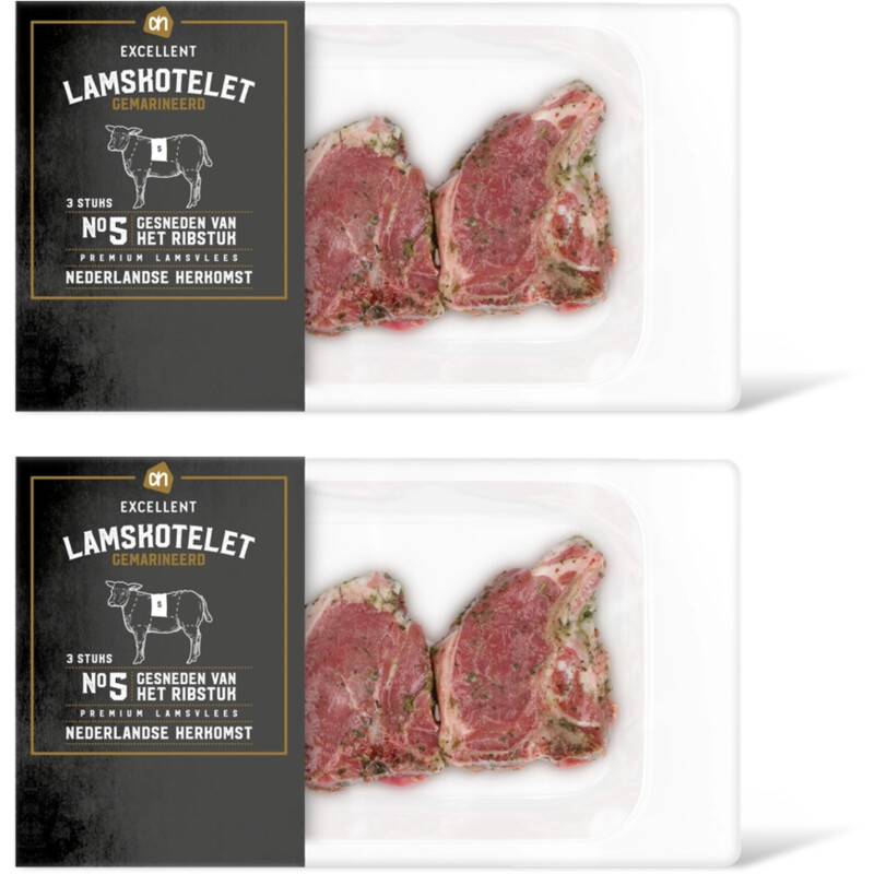 AH Excellent Lamskotelet gemarineerd 2-pack