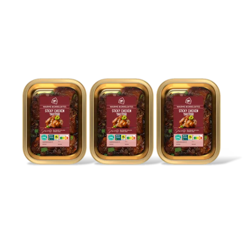 Sticky chicken yakitori 3-pack