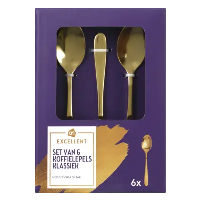pdp-image-AH Excellent Koffielepels goud shiny