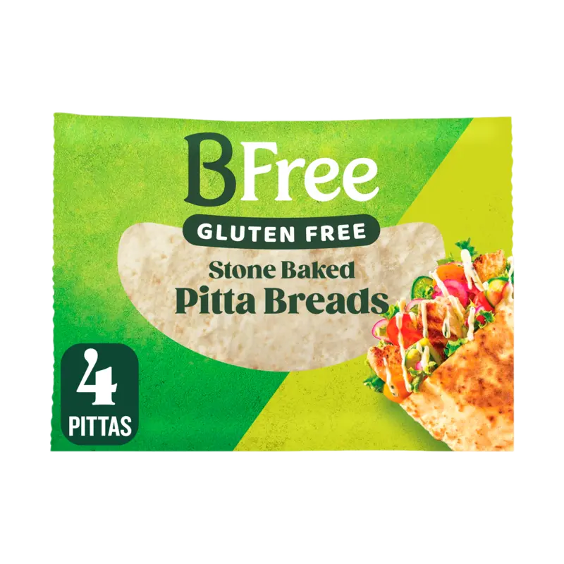 Gluten Free Stone Baked Pitta Breads 4 Stuks