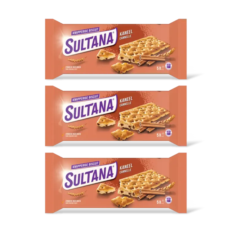 Knapperige biscuit kaneel 3-pack