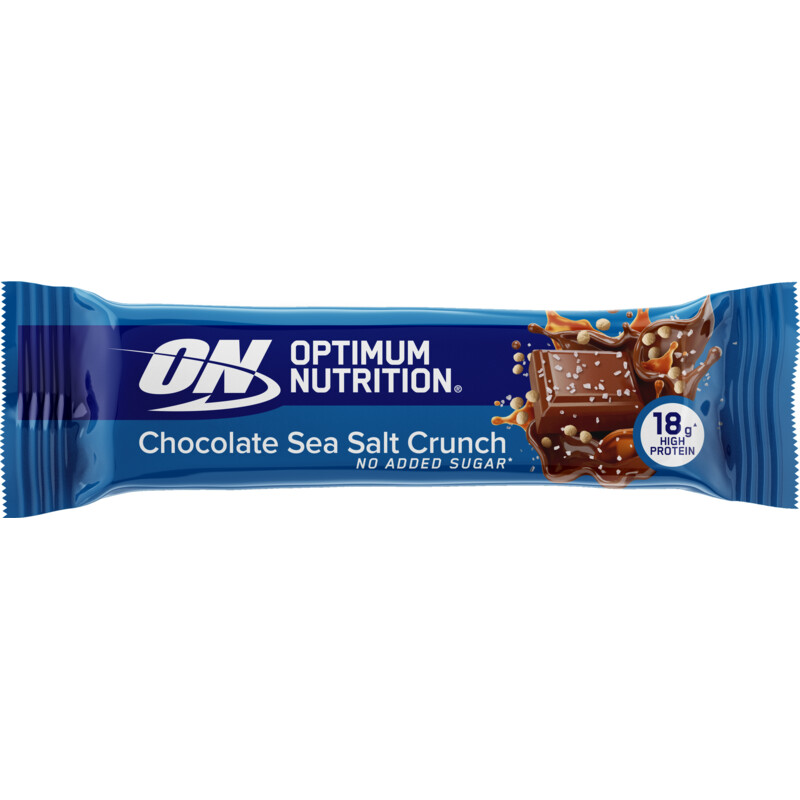 Een afbeelding van Optimum Nutrition Chocolate sea salt crunch bar